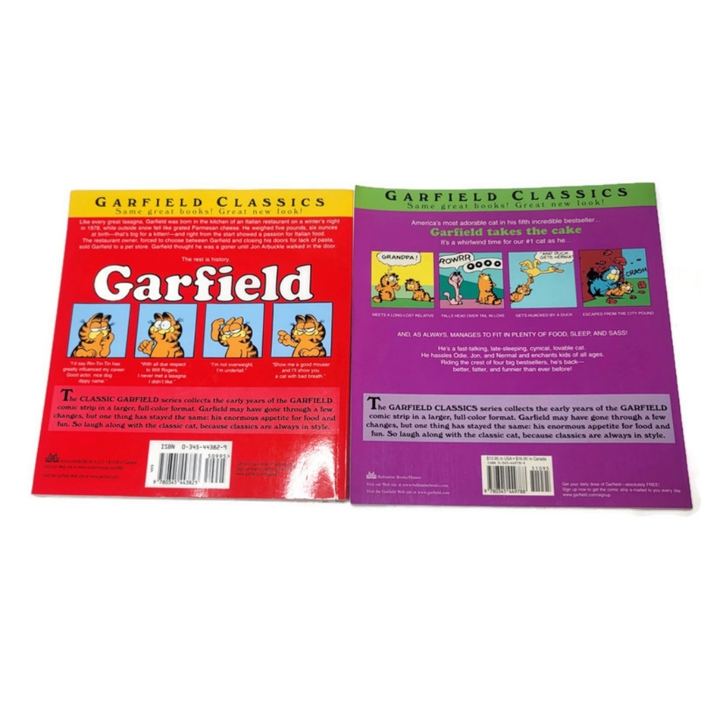 Garfield classics book bundle. Garfield at large and Garfield takes the cake - Picture 2 of 7